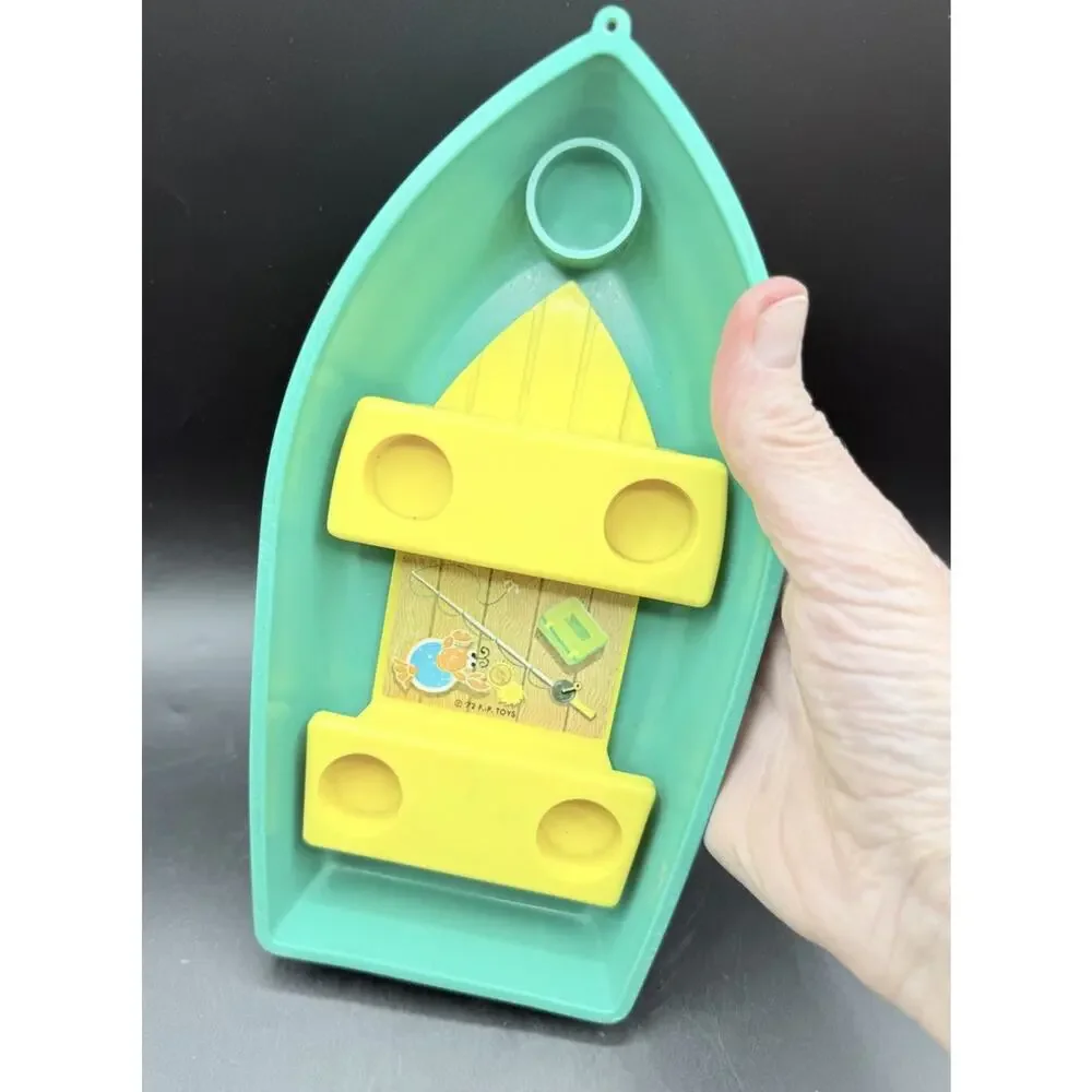 Vintage Fisher-Price Little People 994 Green Boat ONLY Camper Topper 1972
